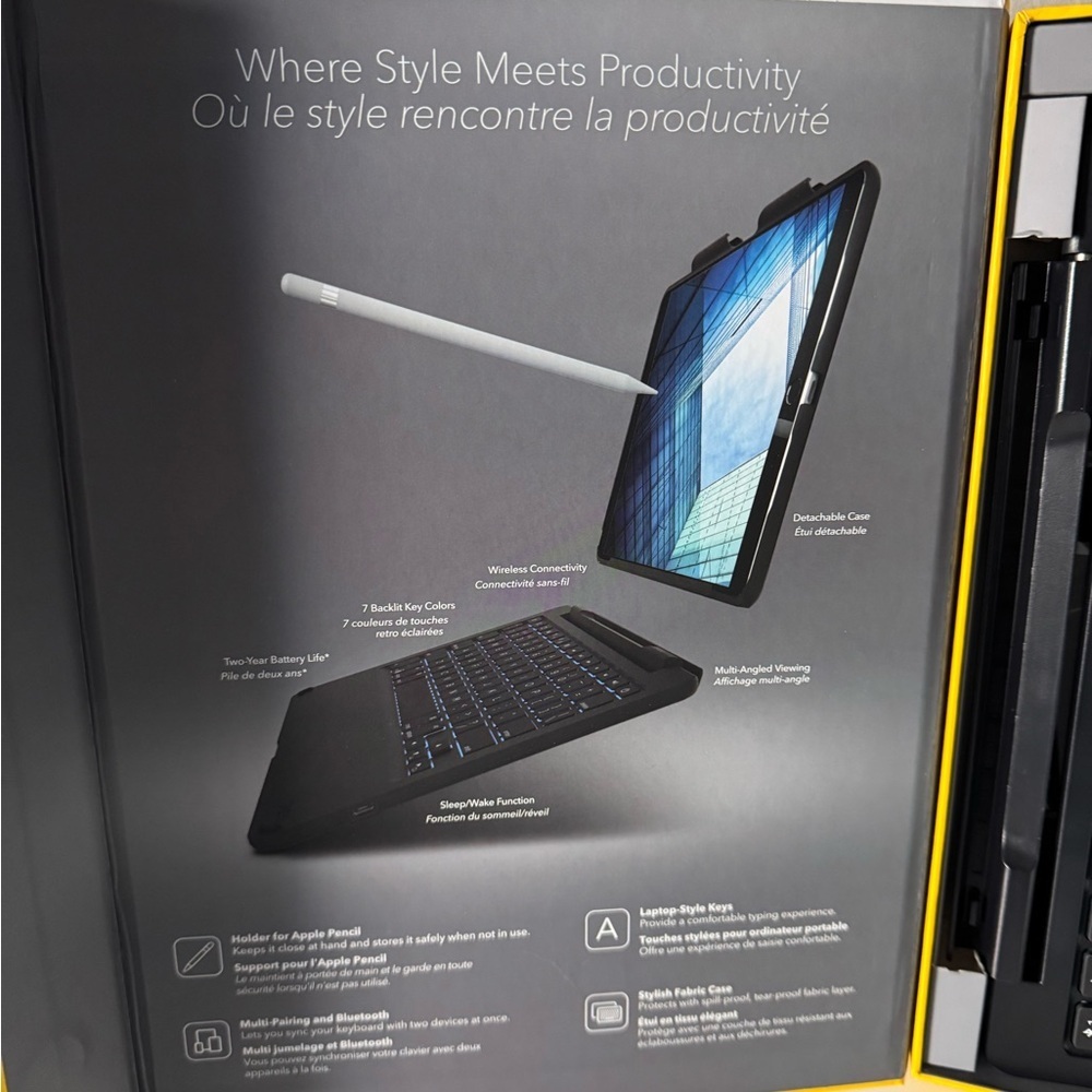 ZAGG Slim Book Wireless Keyboard for iPad Pro - Black - Picture 4 of 6